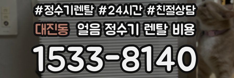 대진동 얼음 정수기 렌탈 비용