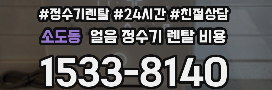 소도동 얼음 정수기 렌탈 비용