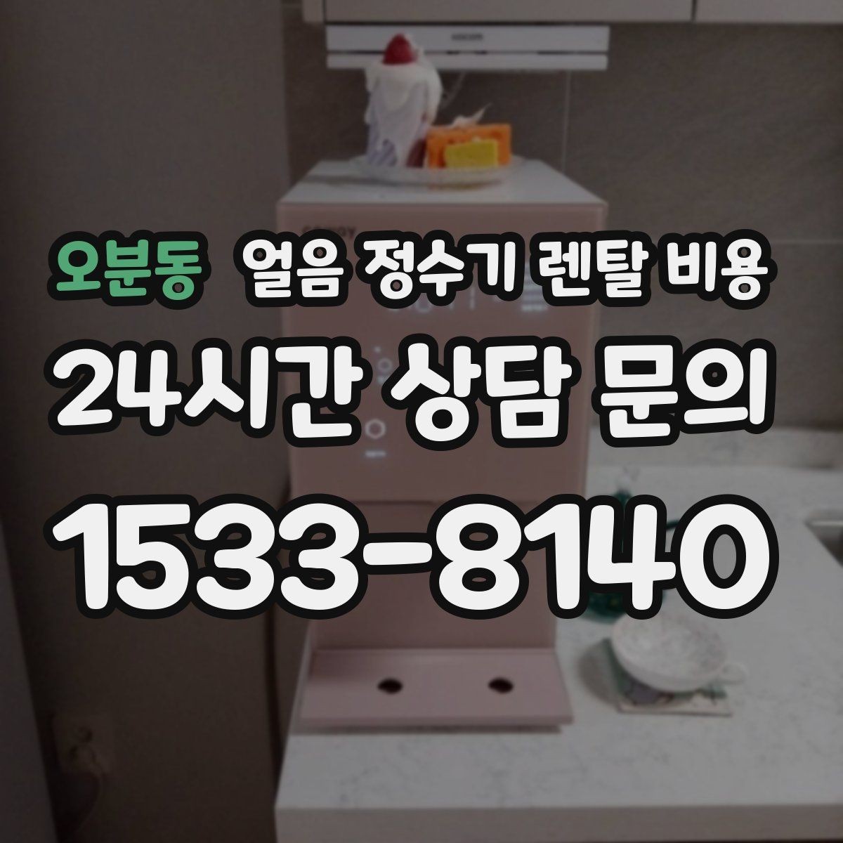 오분동 얼음 정수기 렌탈 비용 고급형과 보급형 차이 정리