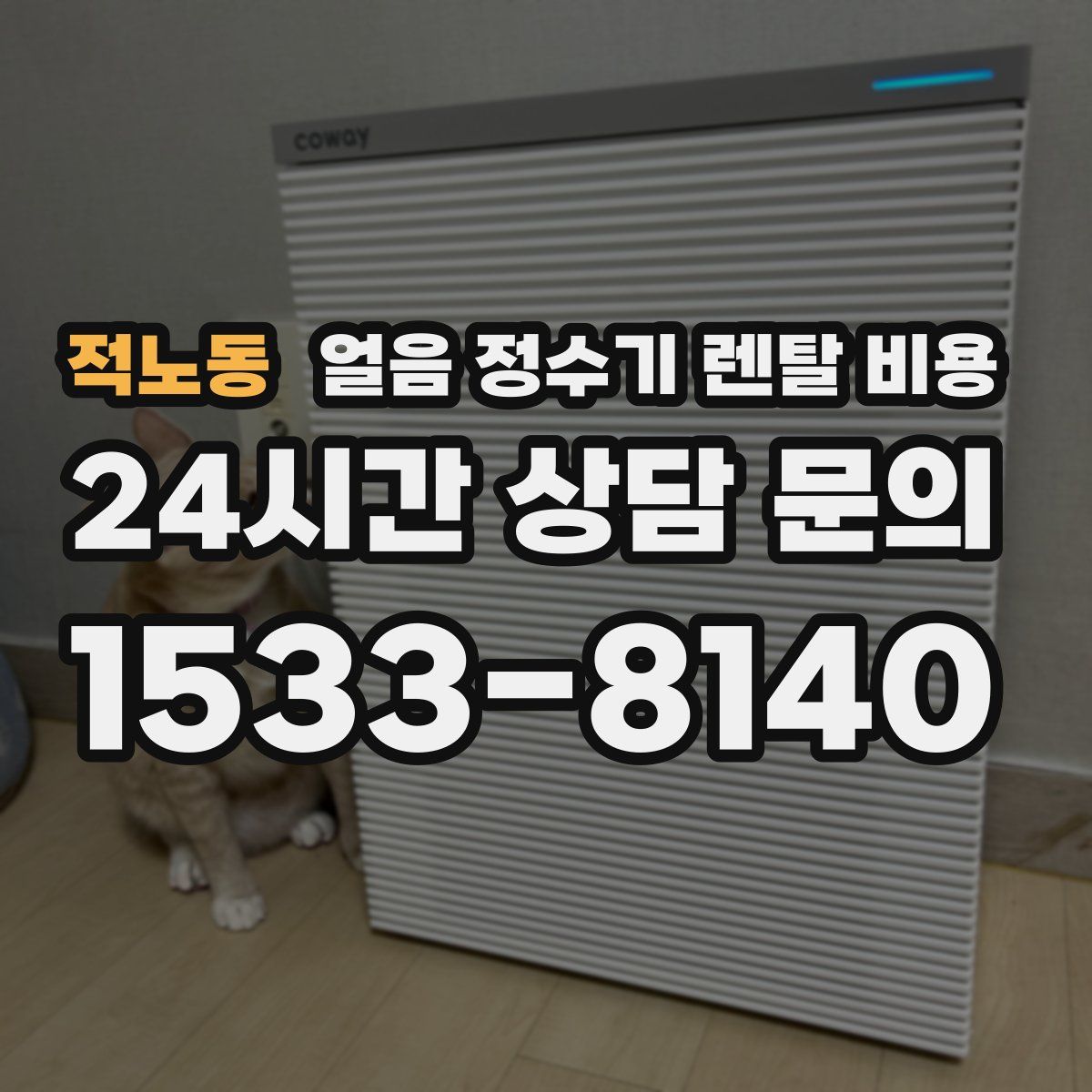 적노동 얼음 정수기 렌탈 비용
