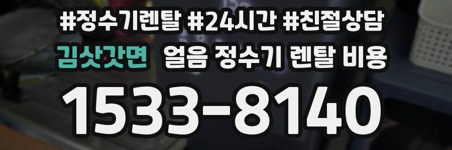 김삿갓면 얼음 정수기 렌탈 비용