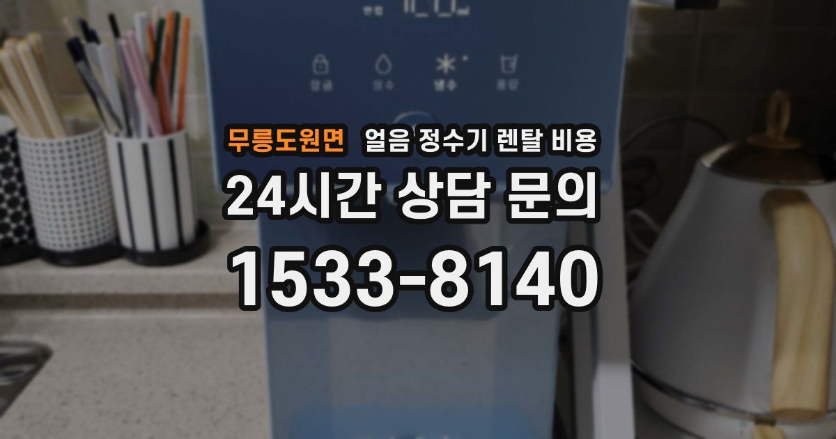 무릉도원면 얼음 정수기 렌탈 비용