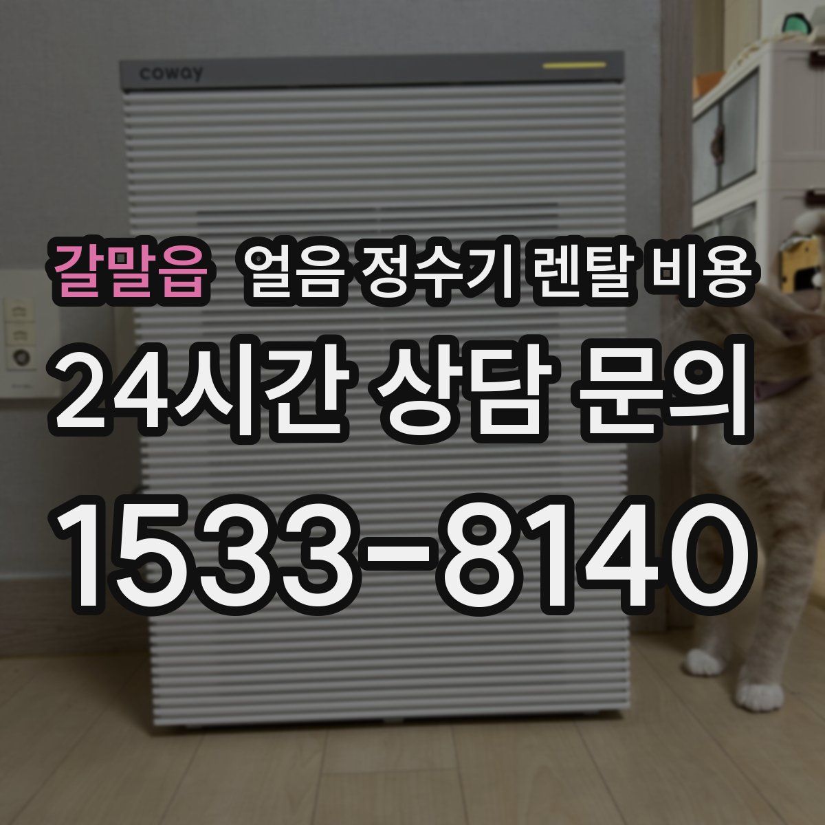 갈말읍 얼음 정수기 렌탈 비용