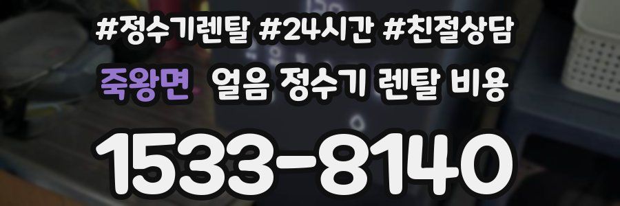 죽왕면 얼음 정수기 렌탈 비용