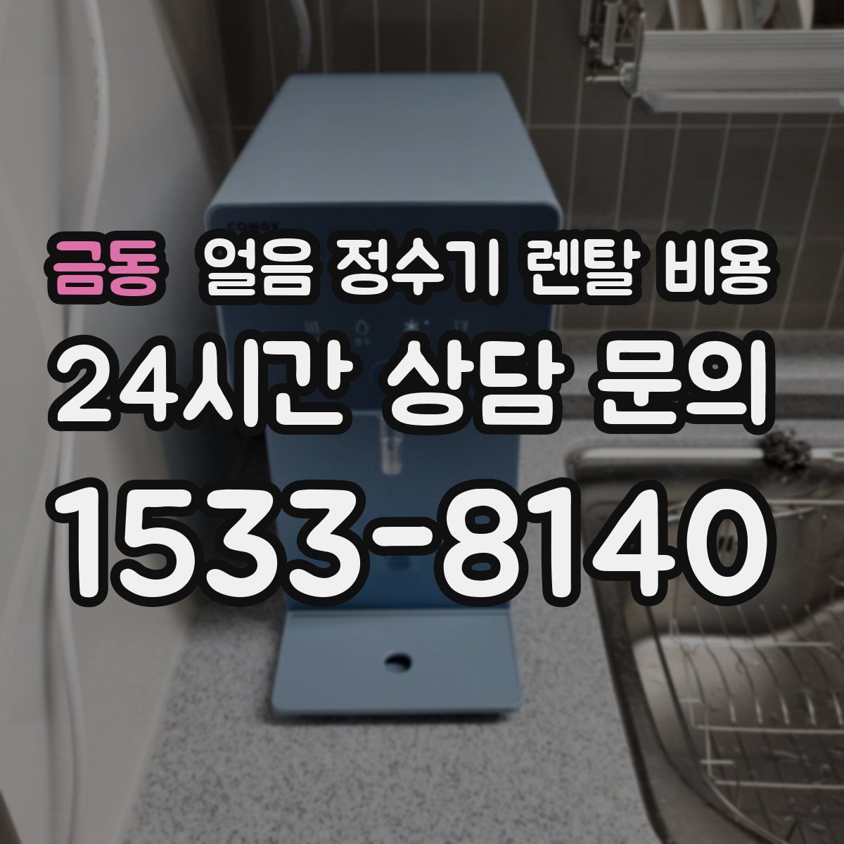금동 얼음 정수기 렌탈 비용