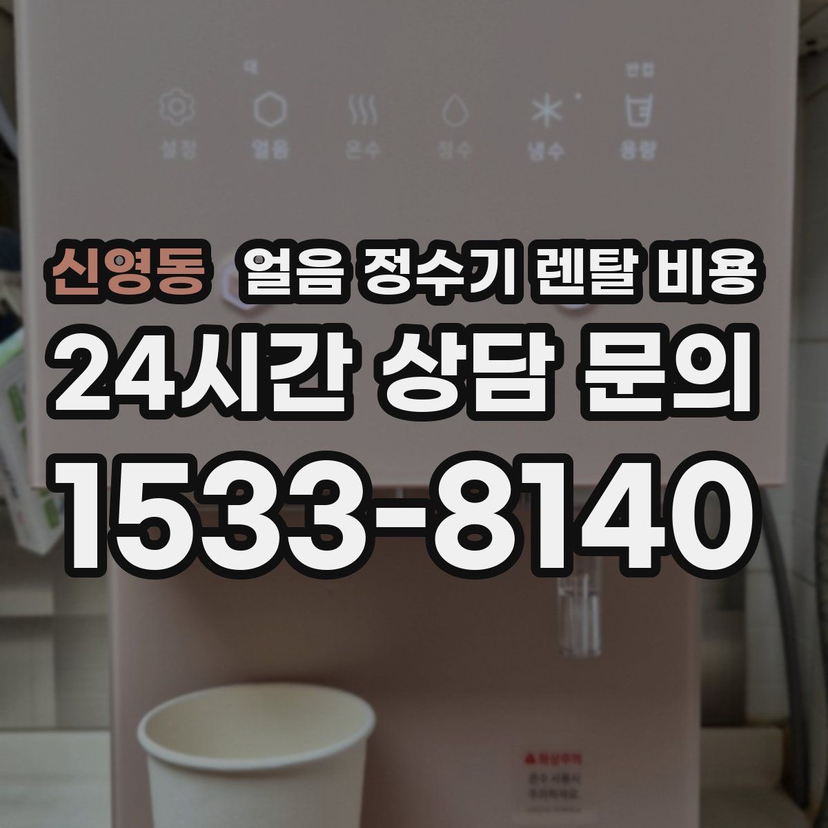 신영동 얼음 정수기 렌탈 비용