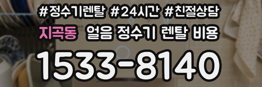 지곡동 얼음 정수기 렌탈 비용