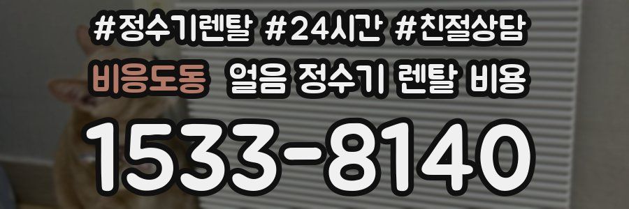 비응도동 얼음 정수기 렌탈 비용