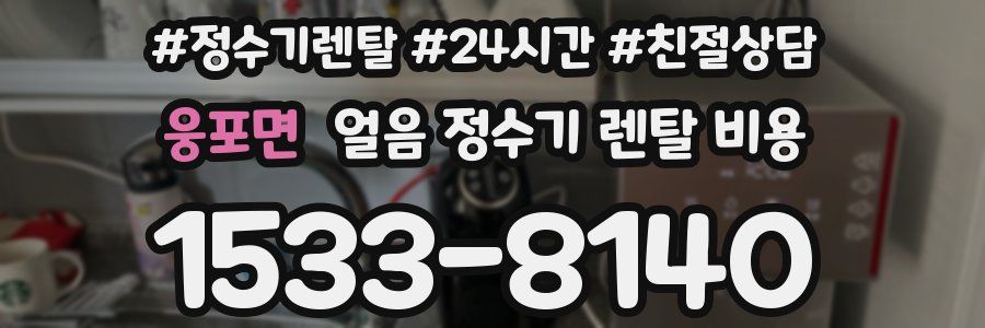 웅포면 얼음 정수기 렌탈 비용