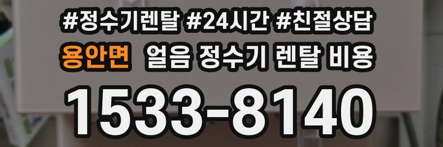 용안면 얼음 정수기 렌탈 비용