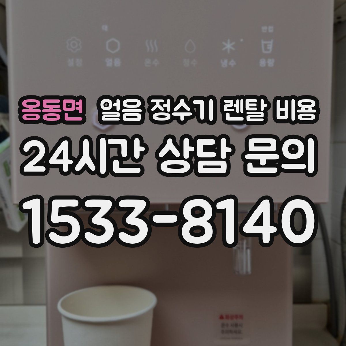 옹동면 얼음 정수기 렌탈 비용