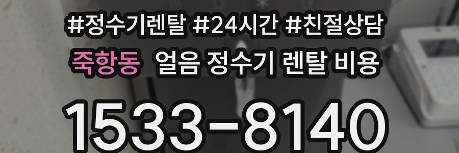 죽항동 얼음 정수기 렌탈 비용