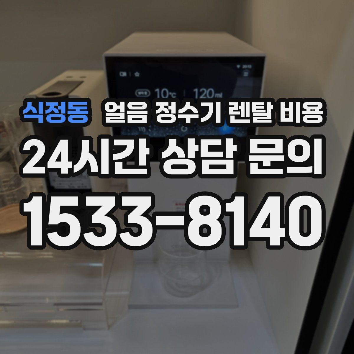 식정동 얼음 정수기 렌탈 비용