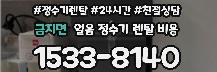 금지면 얼음 정수기 렌탈 비용
