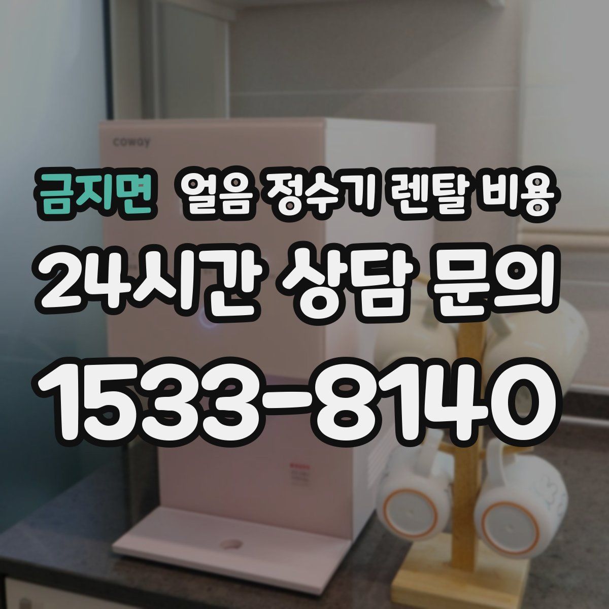 금지면 얼음 정수기 렌탈 비용