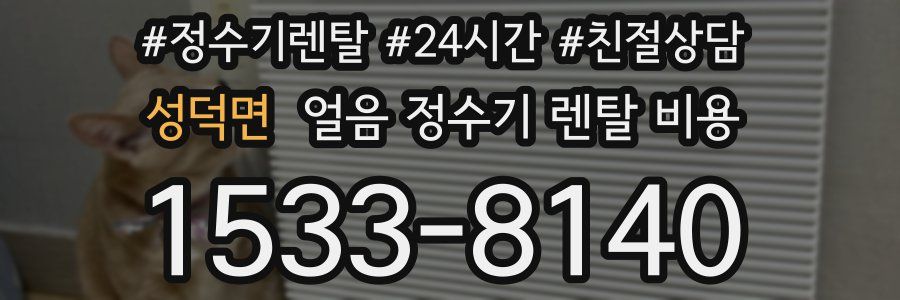 성덕면 얼음 정수기 렌탈 비용