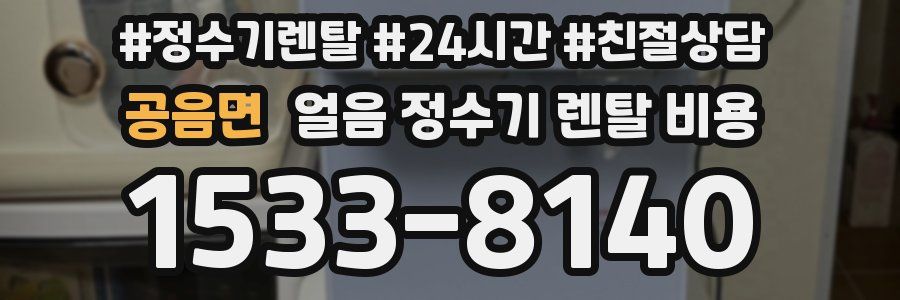 공음면 얼음 정수기 렌탈 비용