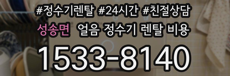 성송면 얼음 정수기 렌탈 비용