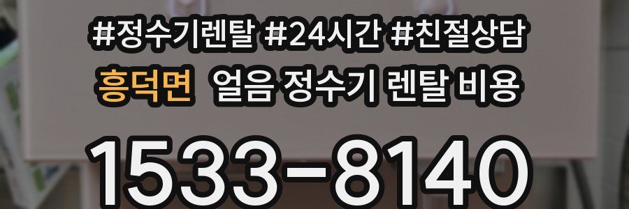 흥덕면 얼음 정수기 렌탈 비용