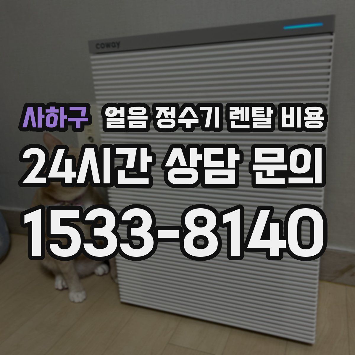 사하구 얼음 정수기 렌탈 비용