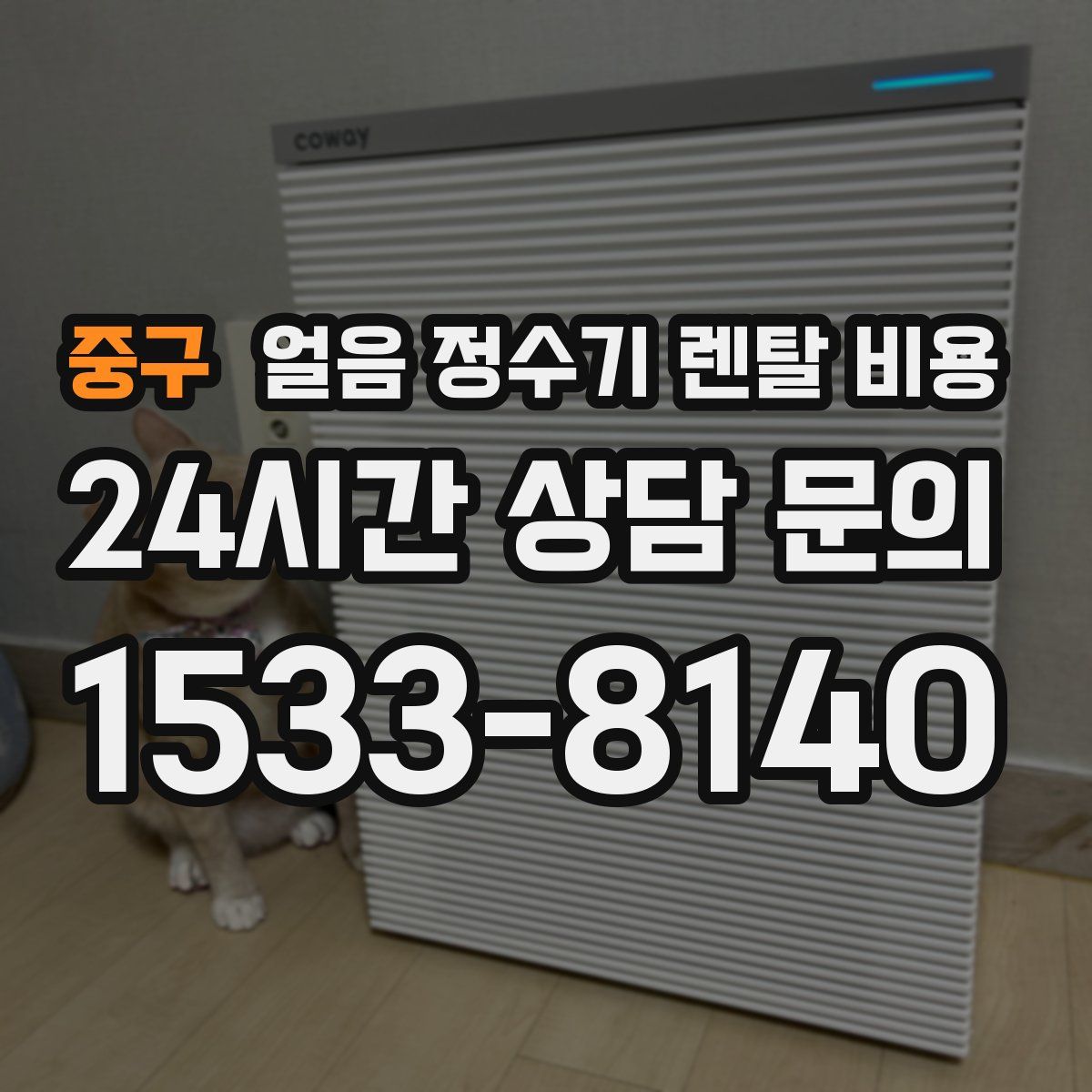 중구 얼음 정수기 렌탈 비용