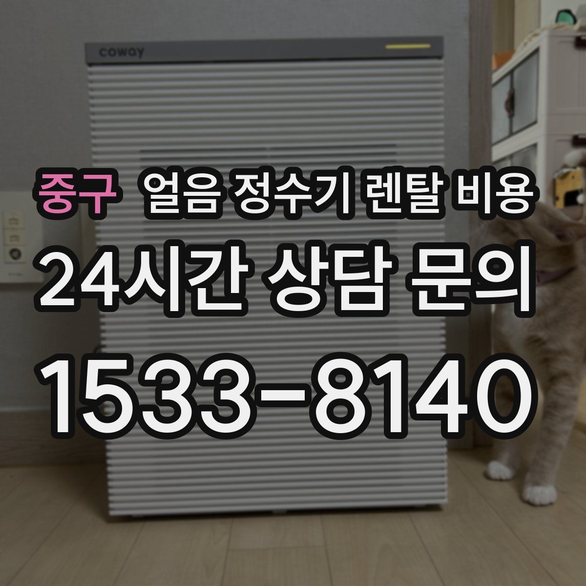 중구 얼음 정수기 렌탈 비용