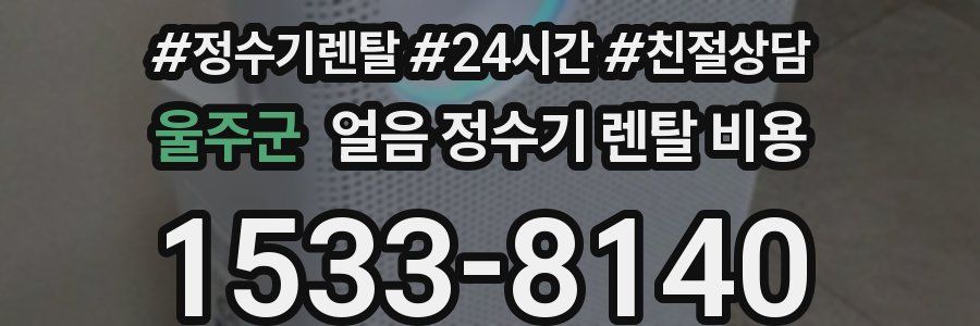 울주군 얼음 정수기 렌탈 비용