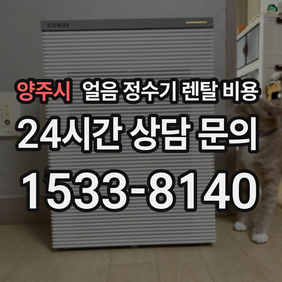 양주시 얼음 정수기 렌탈 비용