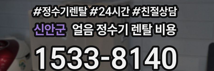 신안군 얼음 정수기 렌탈 비용