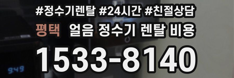 평택 얼음 정수기 렌탈 비용