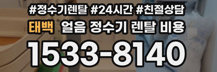 태백 얼음 정수기 렌탈 비용