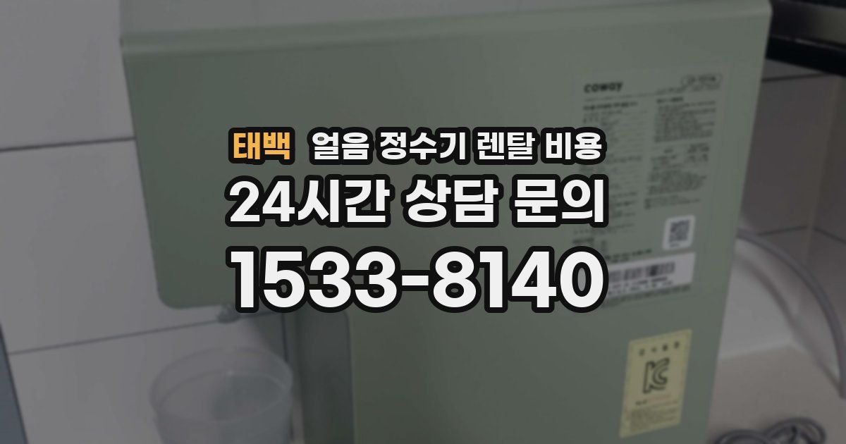 태백 얼음 정수기 렌탈 비용