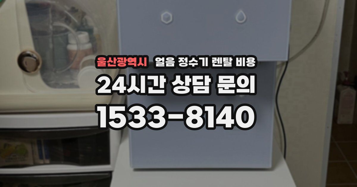 울산광역시 얼음 정수기 렌탈 비용