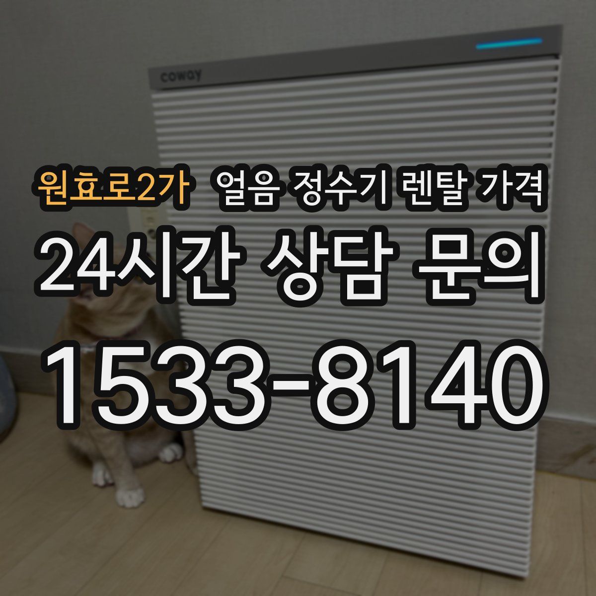 원효로2가 얼음 정수기 렌탈 가격