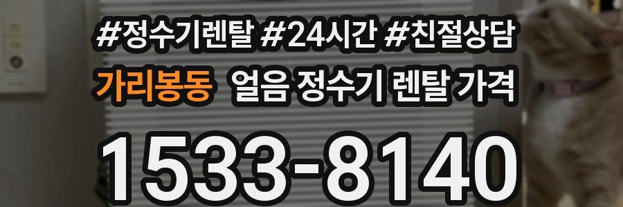 가리봉동 얼음 정수기 렌탈 가격