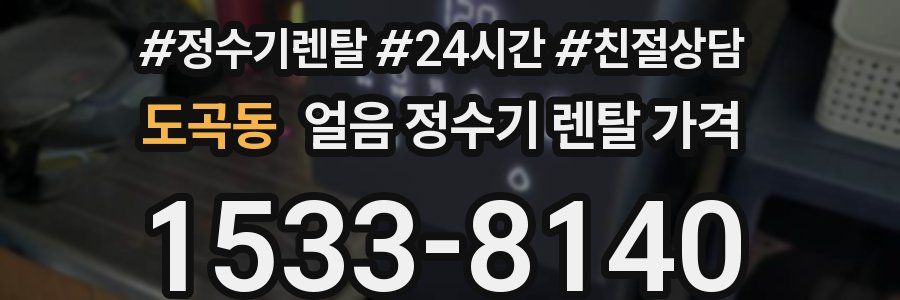 도곡동 얼음 정수기 렌탈 가격