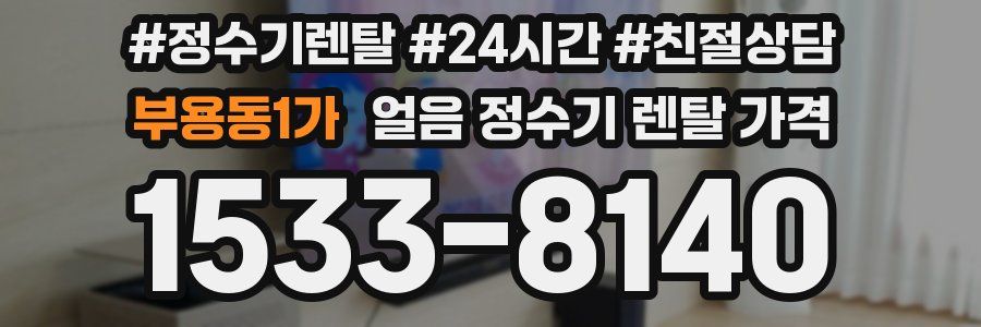 부용동1가 얼음 정수기 렌탈 가격