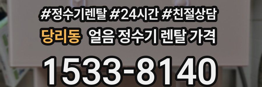 당리동 얼음 정수기 렌탈 가격