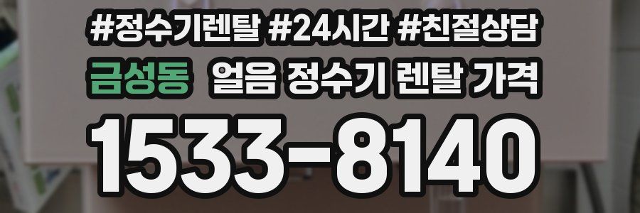 금성동 얼음 정수기 렌탈 가격