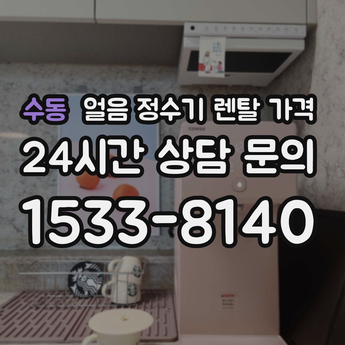 수동 얼음 정수기 렌탈 가격