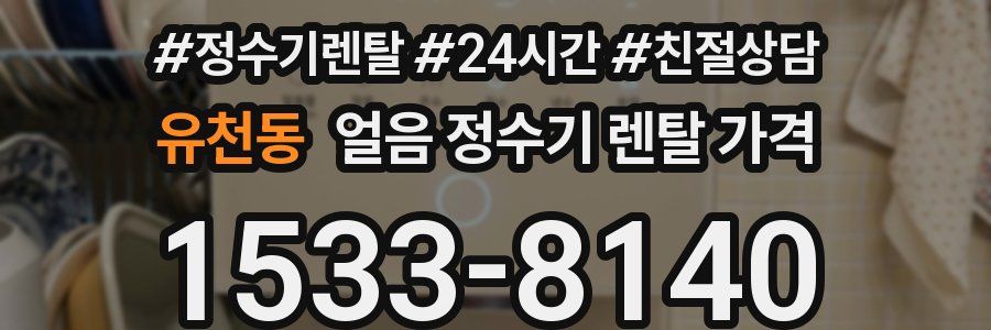 유천동 얼음 정수기 렌탈 가격