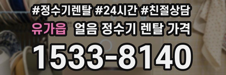 유가읍 얼음 정수기 렌탈 가격