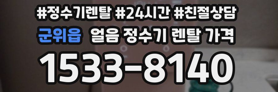 군위읍 얼음 정수기 렌탈 가격