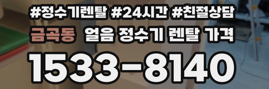 금곡동 얼음 정수기 렌탈 가격