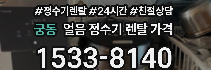 궁동 얼음 정수기 렌탈 가격