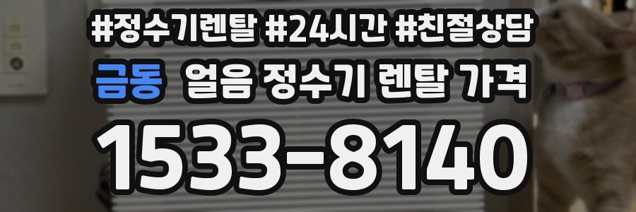 금동 얼음 정수기 렌탈 가격