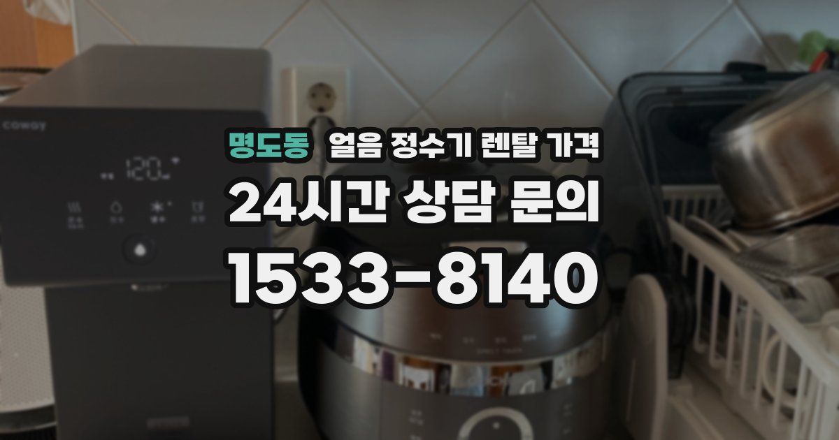 명도동 얼음 정수기 렌탈 가격