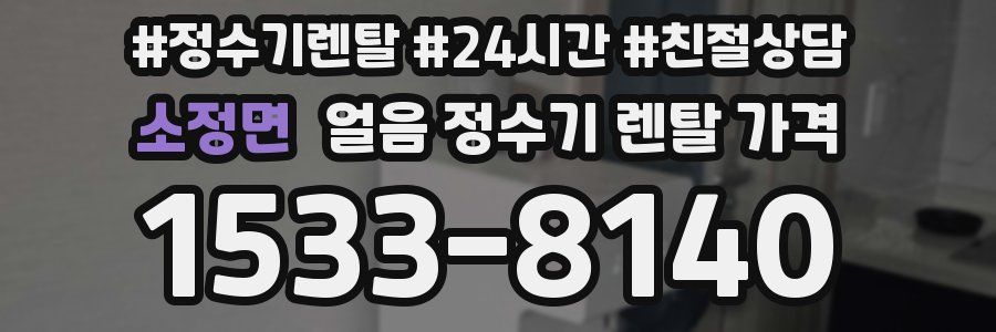 소정면 얼음 정수기 렌탈 가격