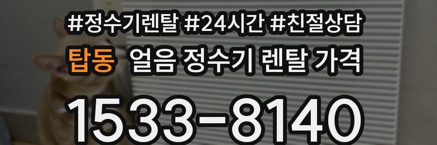 탑동 얼음 정수기 렌탈 가격