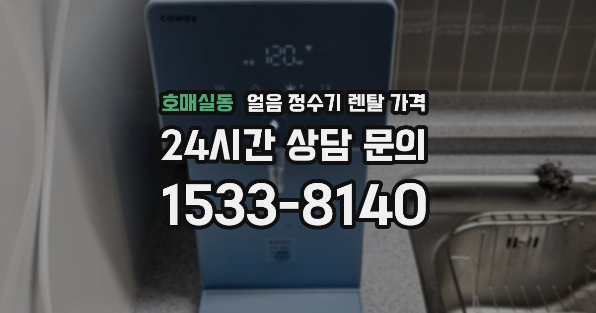 호매실동 얼음 정수기 렌탈 가격